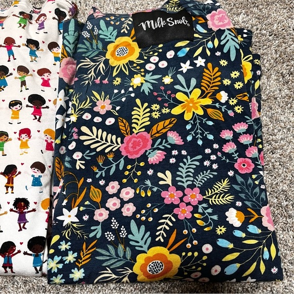 Milk‎ Snob 5-in-1 Cover Bundle Lot White Multi Color Children Blue Floral - Picture 2 of 7